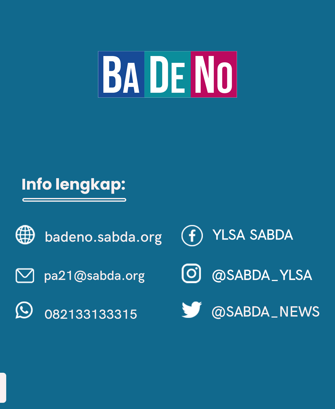 BaDeNo | Tentang